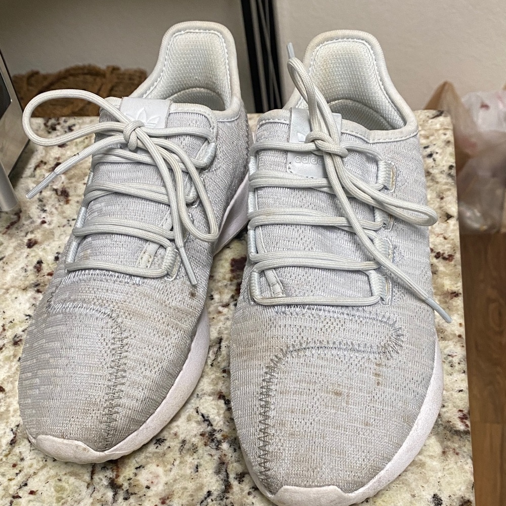 Adidas Light Gray Athletic Shoes